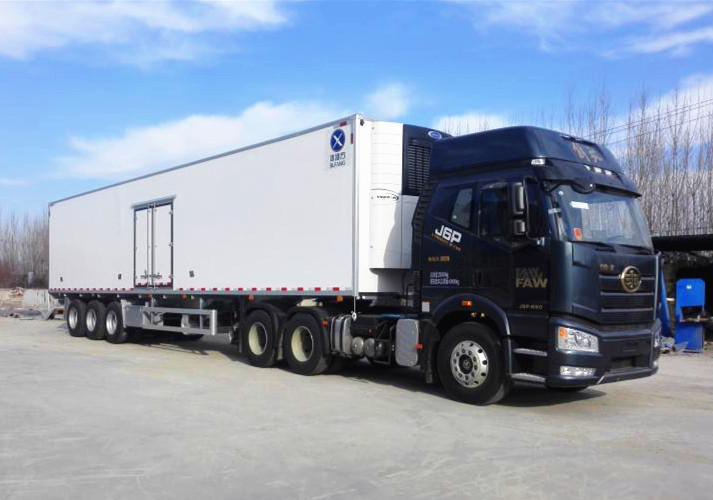 冷藏半挂车_出口半挂冷藏车_一体式冷藏半挂车-青岛雅凯汽车